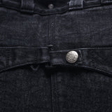 Washed Denim Totebag - Black