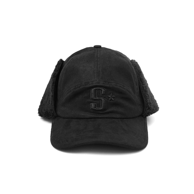 Star Dog Ear Cap - Black