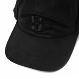 Star Dog Ear Cap - Black