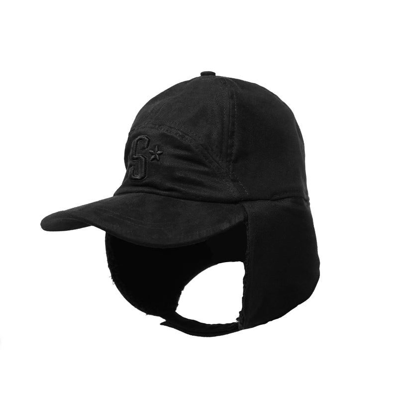 Star Dog Ear Cap - Black