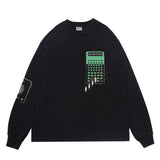 Compute L/S GFX T-Shirt - Washed Black