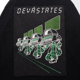 Compute L/S GFX T-Shirt - Washed Black