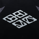 Layered Jersey L/S T-Shirt - Black