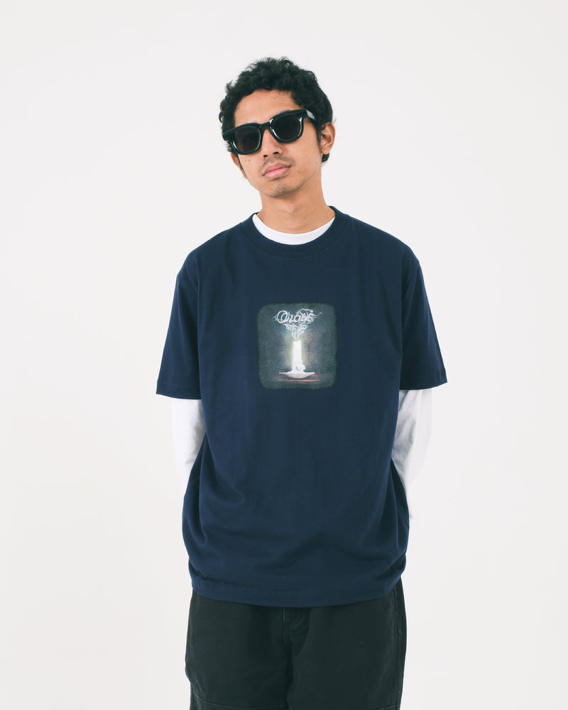 Candle T-Shirt - Navy