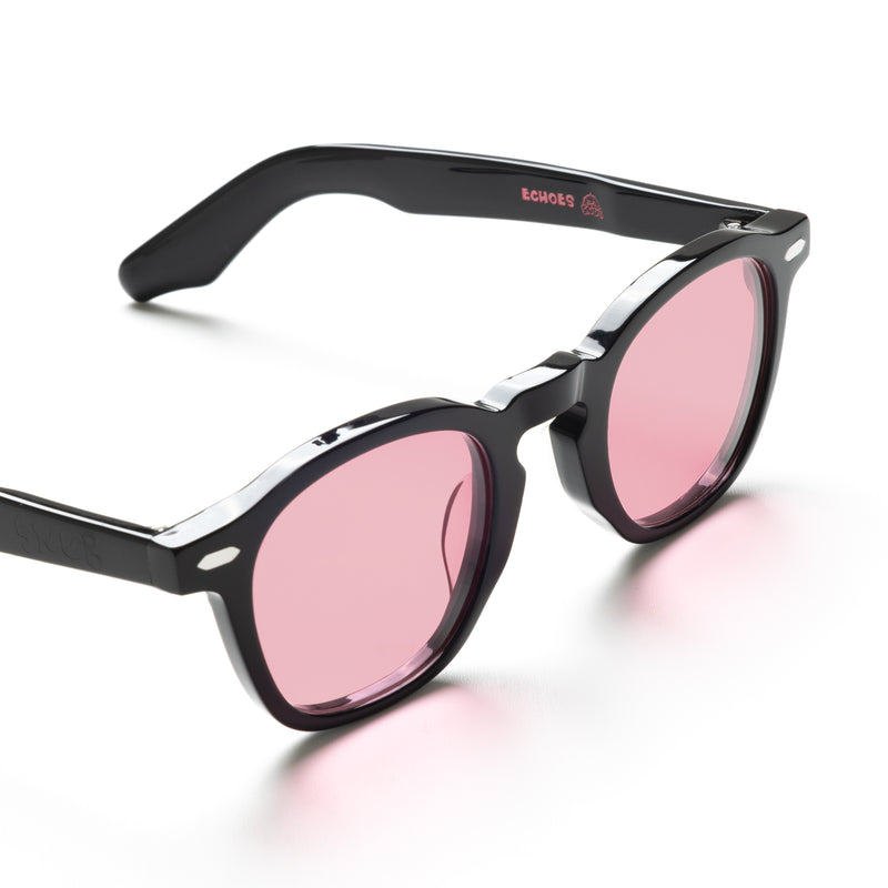 Acetate CU X Snub Echoes Eyewear - Black