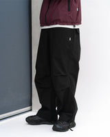 Pleated Knee Pants - Black