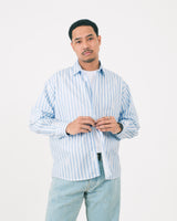 Orbis Stripes Shirt Logo - Blue