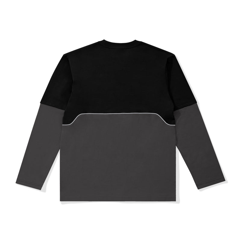 Burn & Rave LS T-shirt - Charcoal/Black