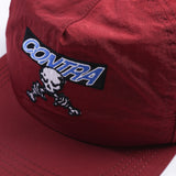 Behind Unconstructed Cap - Red Maroon