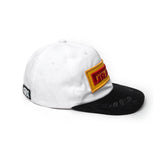 Slick 2-Tone Snapback Cap - White/black