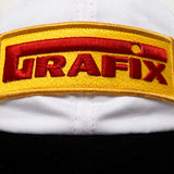 Slick 2-Tone Snapback Cap - White/black