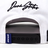Slick 2-Tone Snapback Cap - White/black