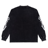 Menace L/S Tee - Washed Black