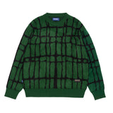 Moss Brushed Knitted Sweater - Green