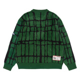 Moss Brushed Knitted Sweater - Green