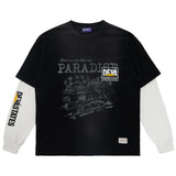 Colony L/s Layered Tee - Washed Black