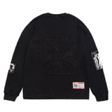 Carbon L/s Waffle Top - Black