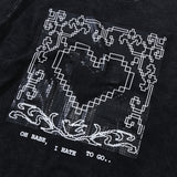 Hate To Go Ls - Washed Black