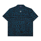 Carve Printed Souvenir Shirt - Blue
