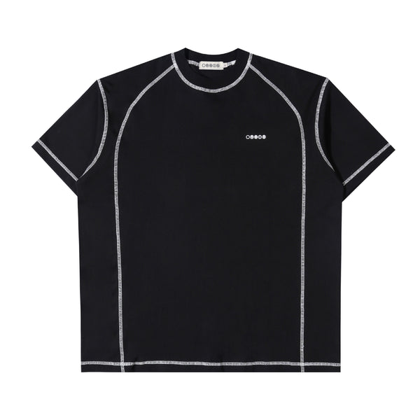 Orbis Panel Short Sleeve T-Shirt – Black