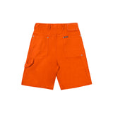 Panel Rivet Shorts - Orange