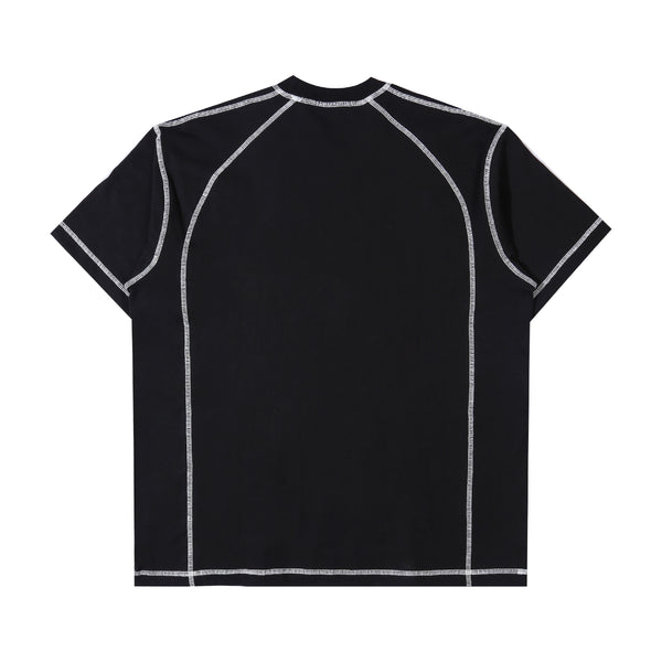 Orbis Panel Short Sleeve T-Shirt – Black