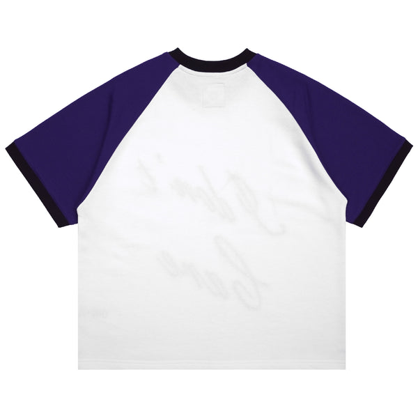 Critic T-shirt - White\Purple
