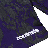 Chaos All Over Ls Tee - Purple