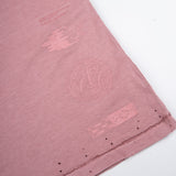 Sorake Graphique Muscle Kama Tee - Dusty Rose Pigment Dyed