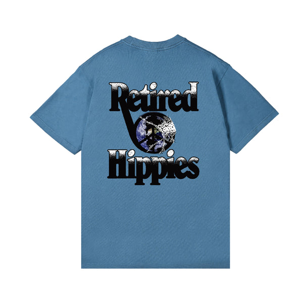 Retired Hippies Shortsleeve T-Shirt - Fade Blue