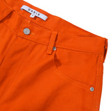 Panel Rivet Shorts - Orange
