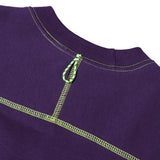 Heavy Raglan Long Sleeve Top - Purple