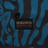 Carve Printed Souvenir Shirt - Blue