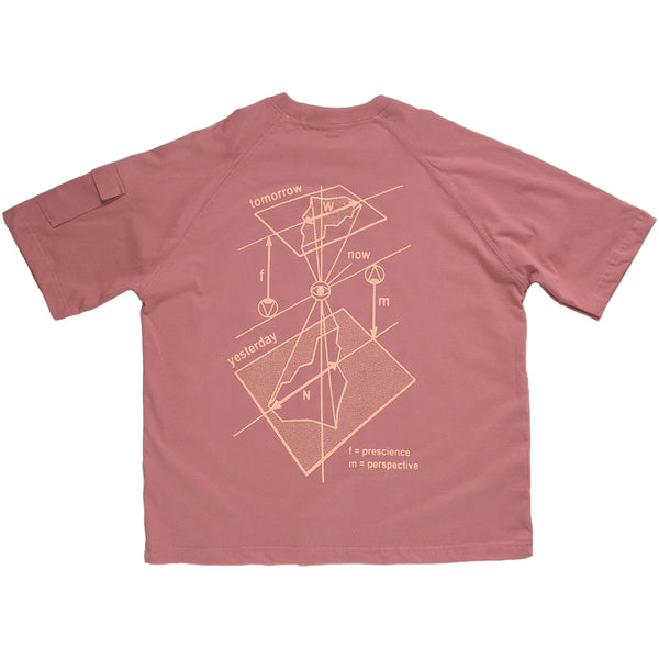 Yesterday Now Tomorrow T-shirt - Dusty Pink