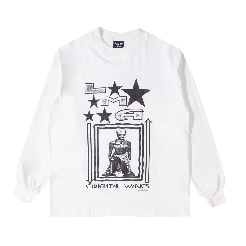 Oriental Waves Longsleeve - White