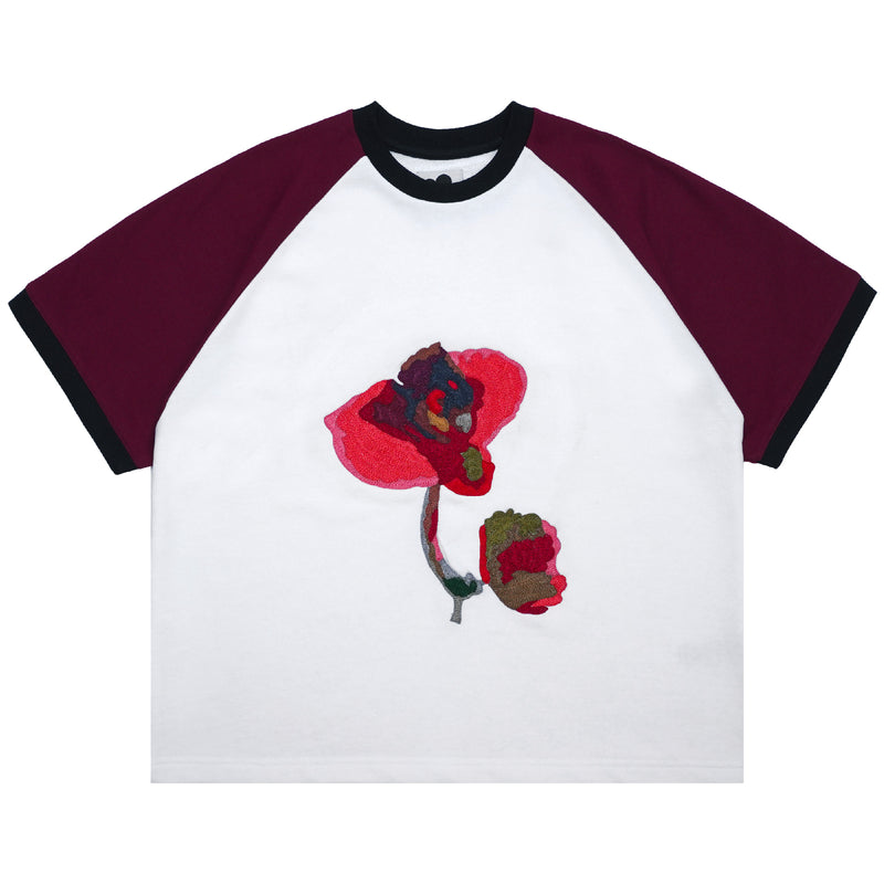 Petals T-shirt - White\Red