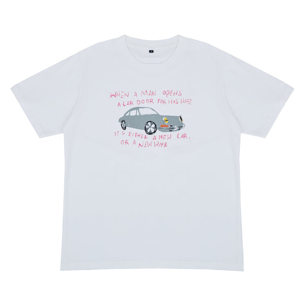 Car T-shirt - White