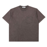 Single Stitch Pocket Tee - Washed Charcoal