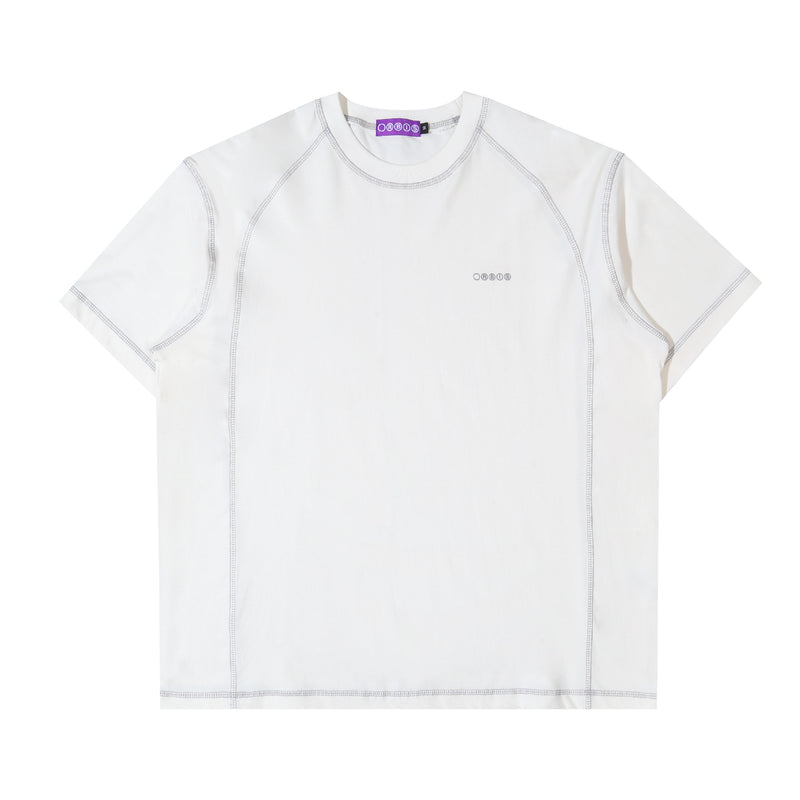 Orbis Panel Short Sleeve T-Shirt – White