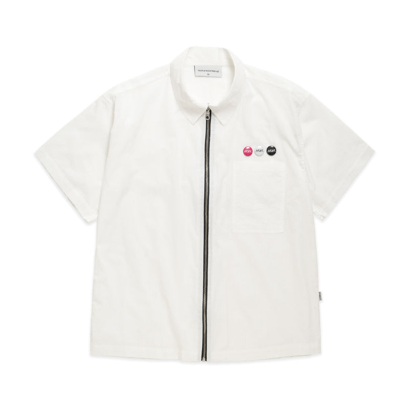 Pocket Zip Shirt - White