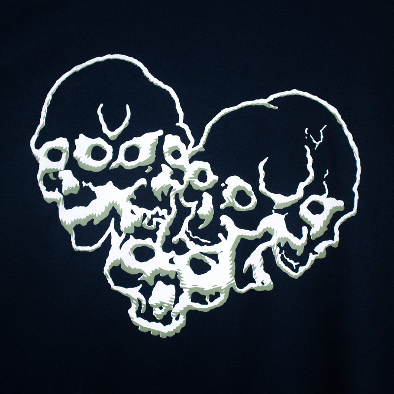 Skull Love T-shirt - Navy