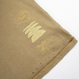 Sorake Graphique Muscle Arka  Tee - Aged Breen Pigment Dyed