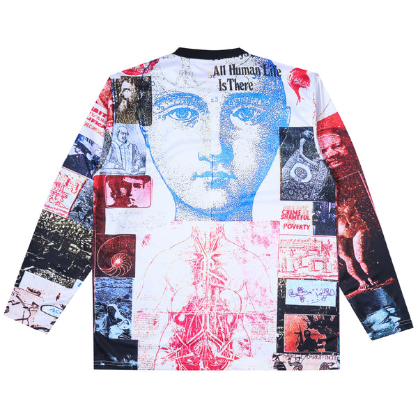 A day In The Life Longsleeve Jersey - White Print