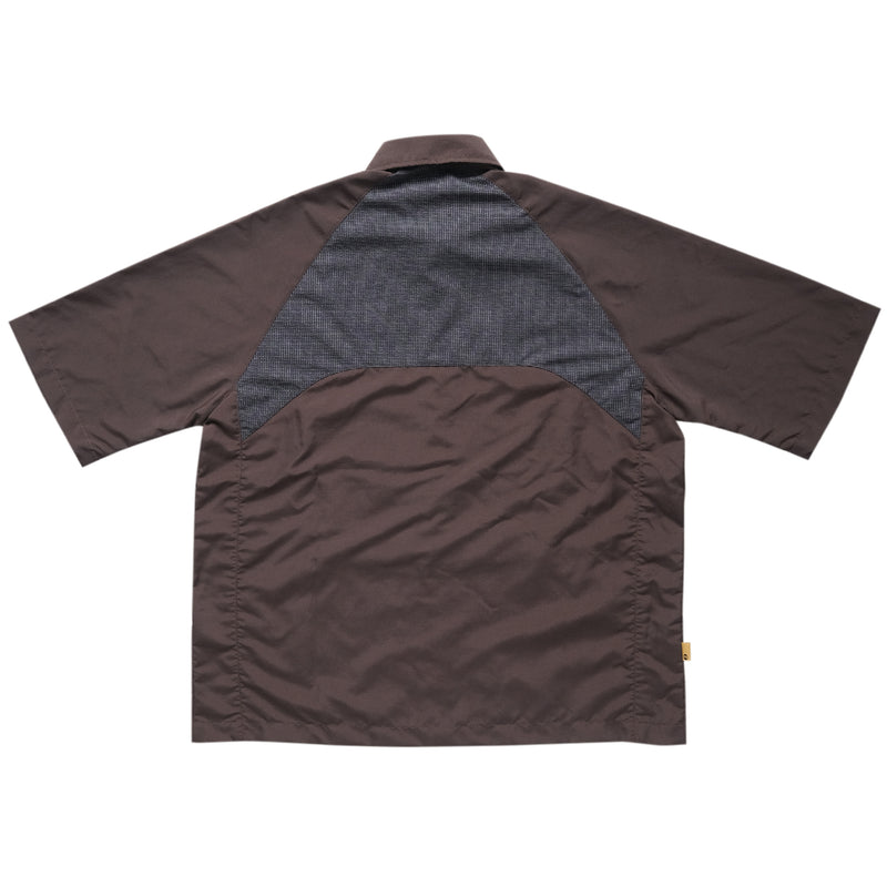Stable Short Sleeve Button Up - Brown