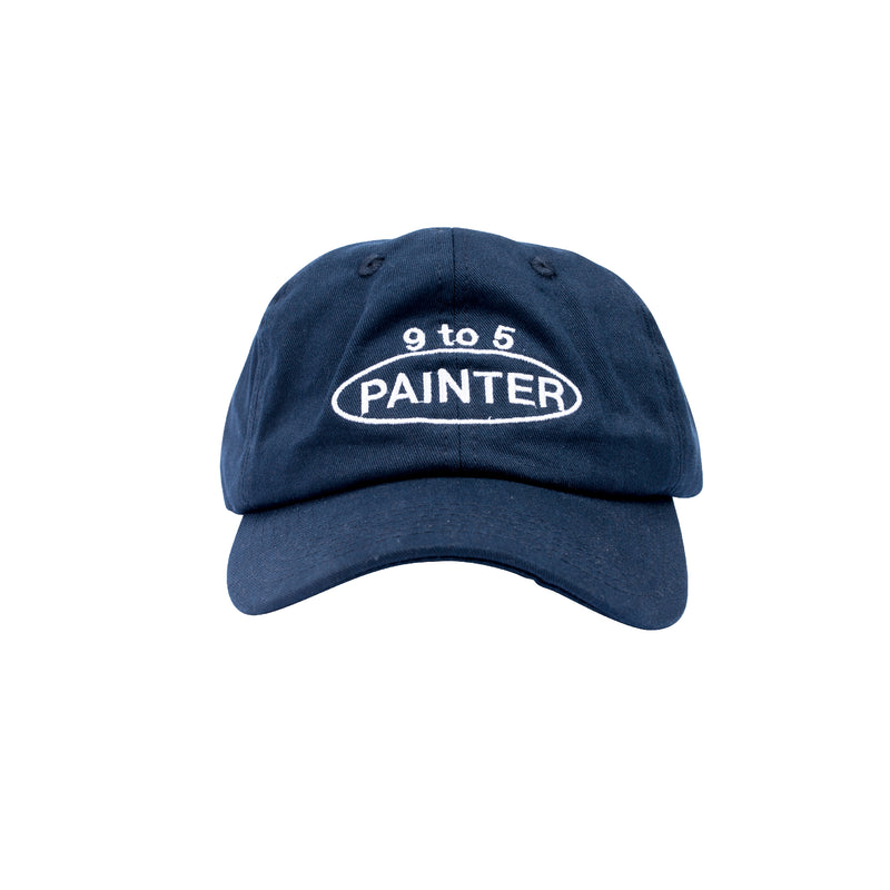 News 9 to 5 Painter White Cap - Navy