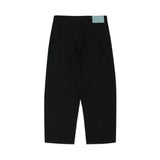 Two Tucked Barrel Pants - Black