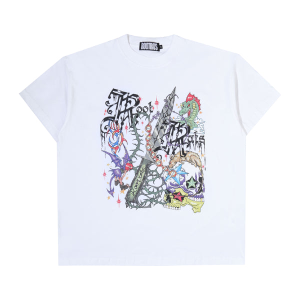 Crime T-Shirt - Broken White