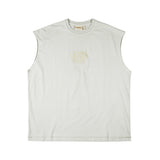 Sorake Graphique Muscle Satui Tee - Moon Cream Pigment Dyed