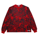 Chaos All Over Ls Tee - Red