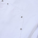 Panel Rivet Shorts - White